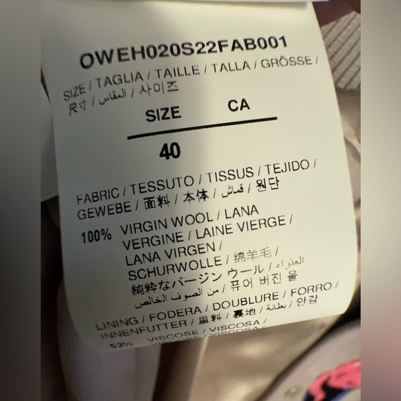 OFF WHITE Varsity Bomber Jacket with Patches - Picture 7 of 7